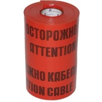 Лента сигнальная ЛСЭ-450мм "Осторожно кабель" красн. (рул.100м) Протэкт ЛСЭ-450/100 кр/ч
